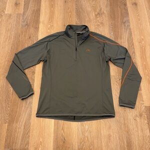 Kjus Men’s Swerve Halfzip Pullover Gray Golf Longsleeve XL Outdoor Spring